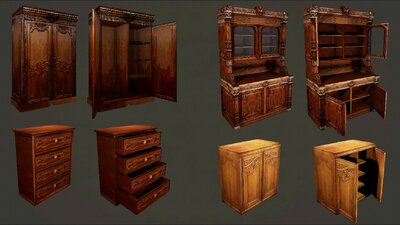 Retro Furniture Pack Vol 1 