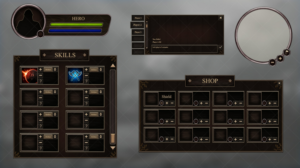 Viking RPG UI 