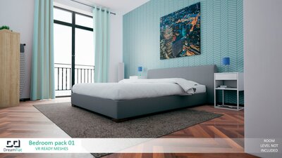 ArchViz Furniture - Bedroom Set 