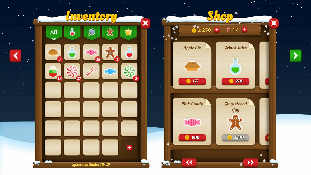 Christmas Xmas Winter GUI UI Kit + icons + widgets + PSD/AI source files 