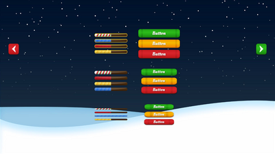 Christmas Xmas Winter GUI UI Kit + icons + widgets + PSD/AI source files 