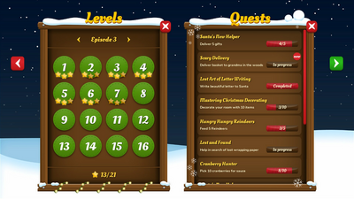 Christmas Xmas Winter GUI UI Kit + icons + widgets + PSD/AI source files 