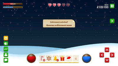 Christmas Xmas Winter GUI UI Kit + icons + widgets + PSD/AI source files 