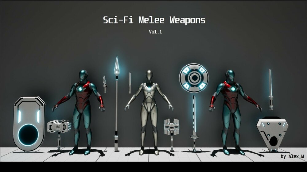 Sci-Fi Melee Weapons Vol.1 