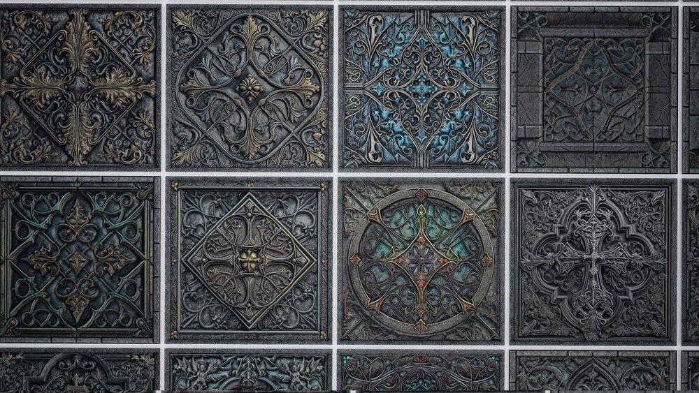 30 Medieval Gothic Materials Pack 03 