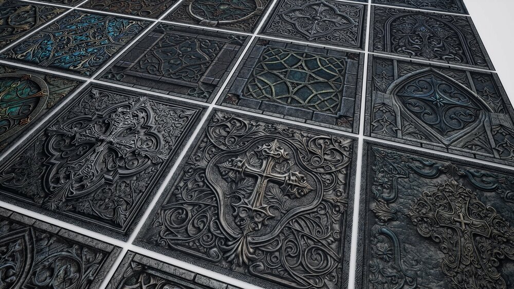 30 Medieval Gothic Materials Pack 03 