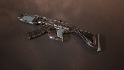 Sci-fi Futuristic Assault Rifle 