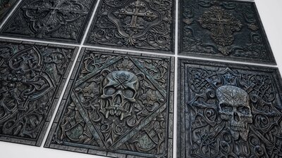 30 Medieval Gothic Materials Pack 03 