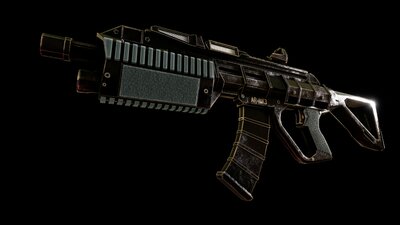 Sci-fi Futuristic Assault Rifle 