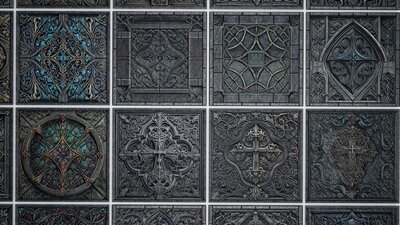 30 Medieval Gothic Materials Pack 03 