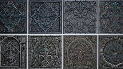 30 Medieval Gothic Materials Pack 03 