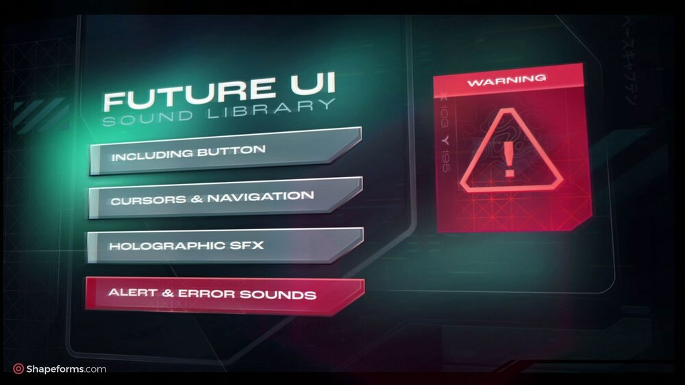 Future UI Sound Library 