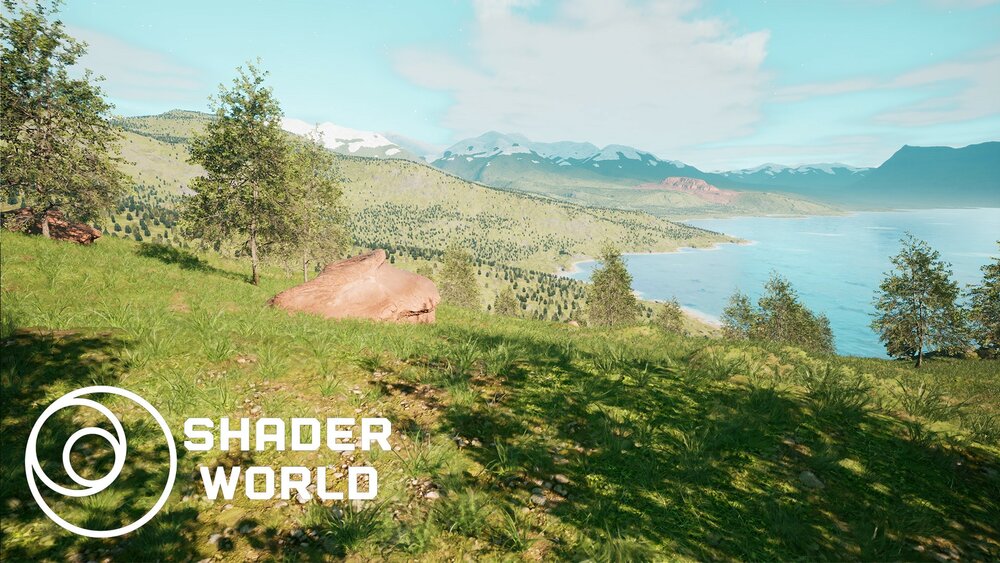 Shader World : procedural landscape, ocean, foliage 