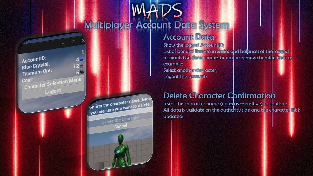 Multiplayer Account Data System (MADS) 