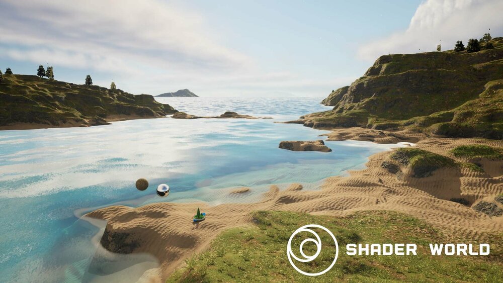 Shader World : procedural landscape, ocean, foliage 