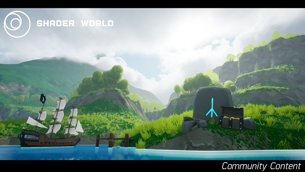 Shader World : procedural landscape, ocean, foliage 