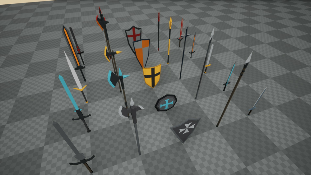 Low Poly - Weapons 