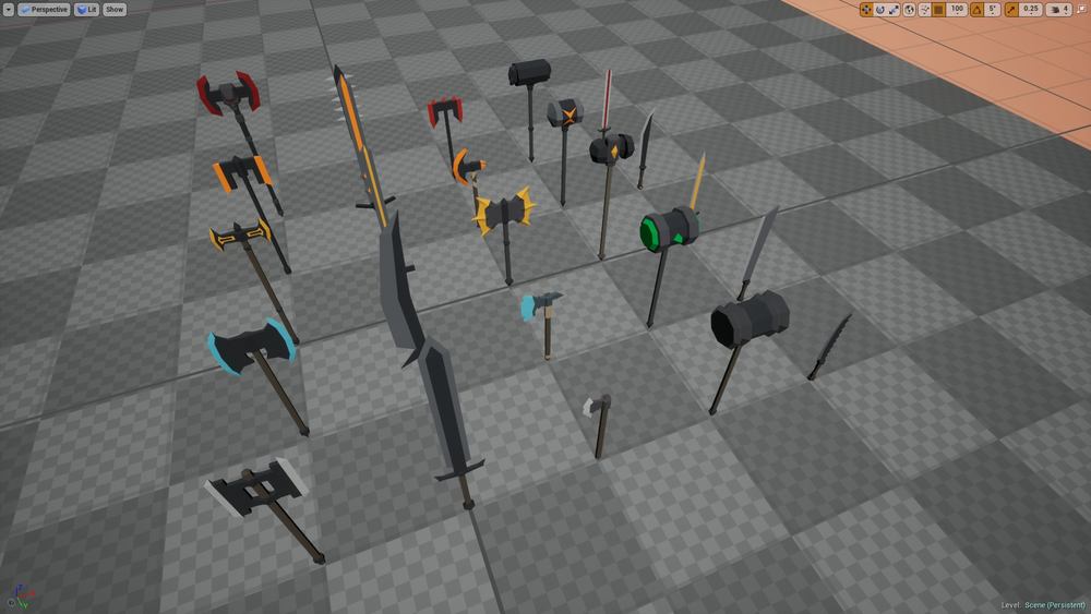 Low Poly - Weapons 