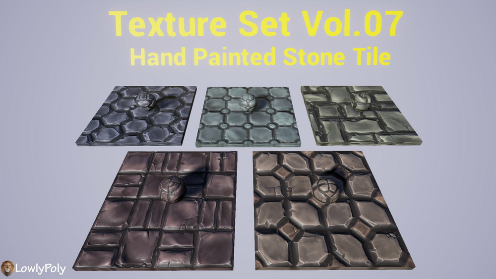 Stone Tile Vol.7 - Hand Painted Texture Pack 