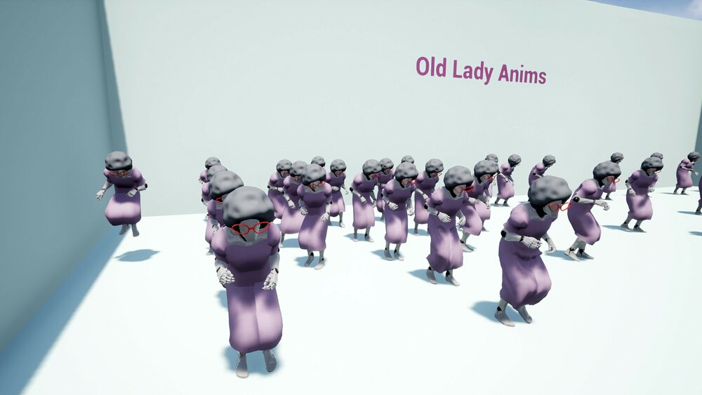 Old Lady Anims 