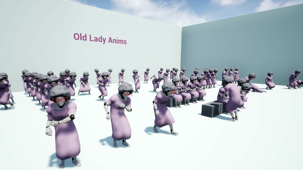 Old Lady Anims 