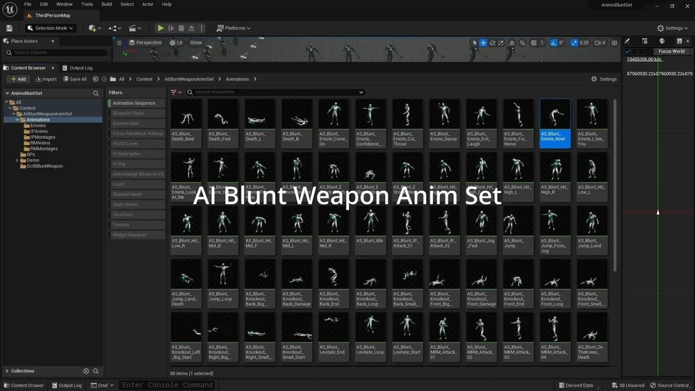 AI Blunt Weapon Anim Set 