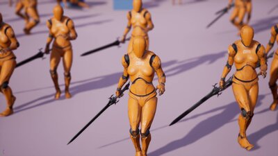 Female Warrior - Anim Pack 