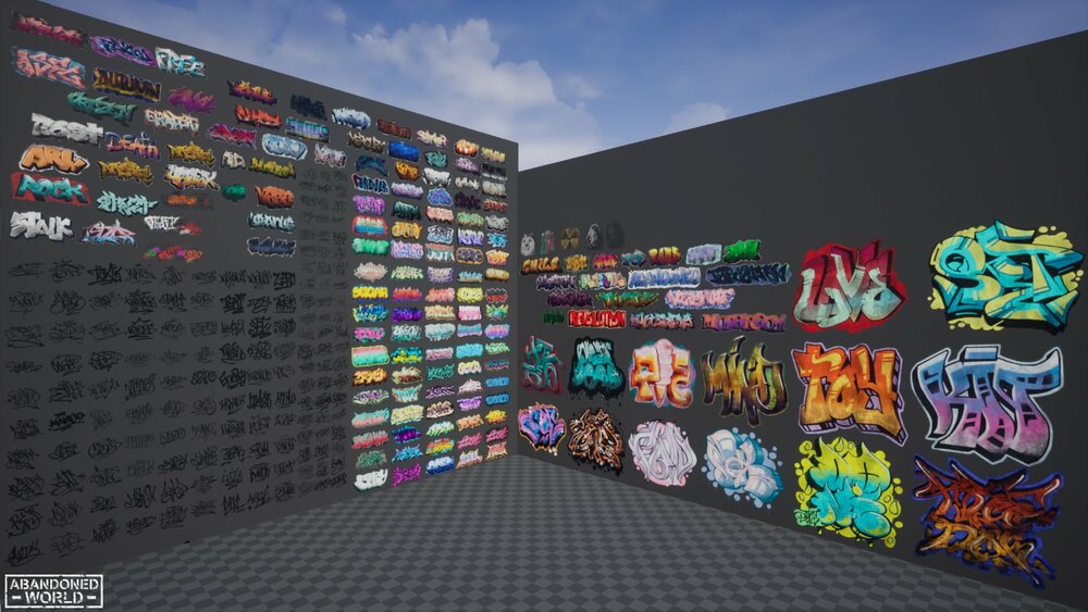 Graffiti Pack Decals 5 in 1 