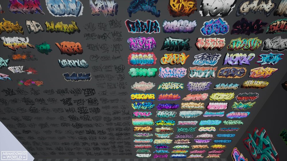 Graffiti Pack Decals 5 in 1 