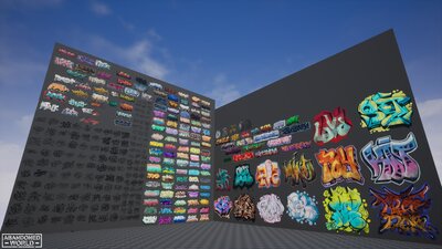 Graffiti Pack Decals 5 in 1 