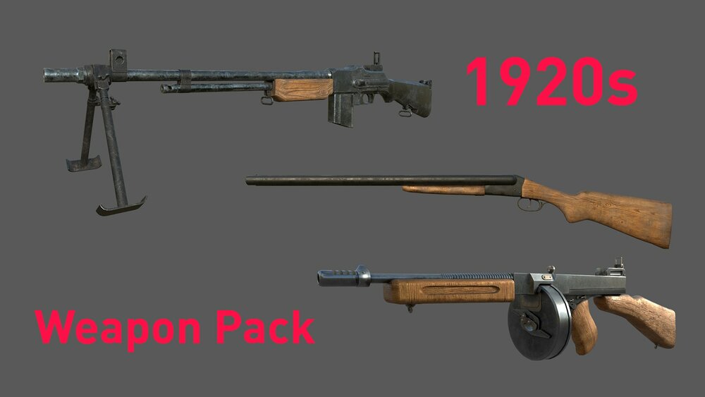 1920s Weapons (Several Skins) 