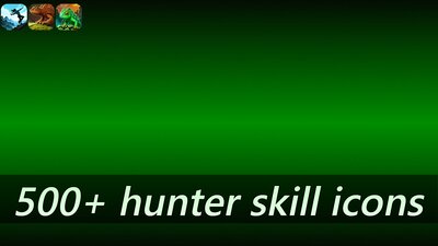 500+ hunter skill icons 