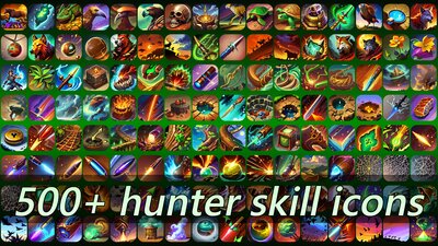 500+ hunter skill icons 