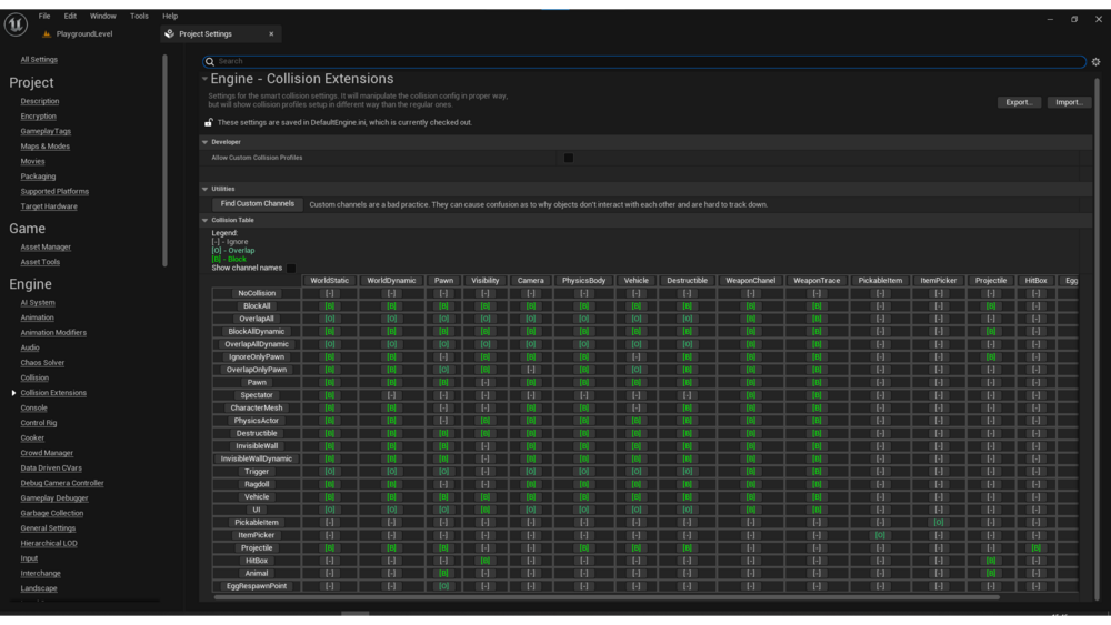 Smart Collision Profiles 