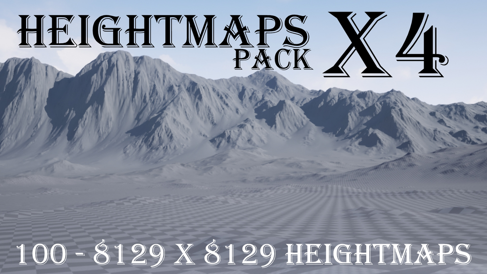 HeightMaps Pack X4 