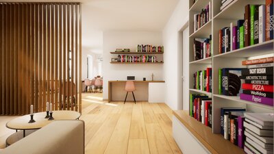 Living Room and Kitchen 