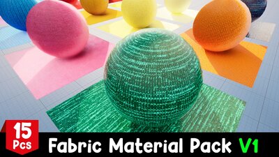 Fabric Material Pack V1 - 15 Pcs 2k Material 