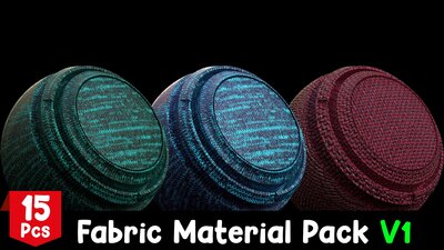 Fabric Material Pack V1 - 15 Pcs 2k Material 