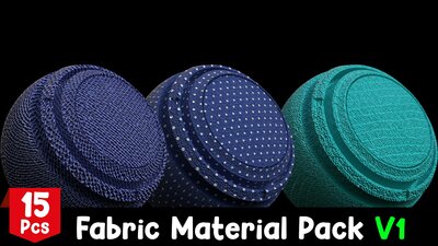 Fabric Material Pack V1 - 15 Pcs 2k Material 