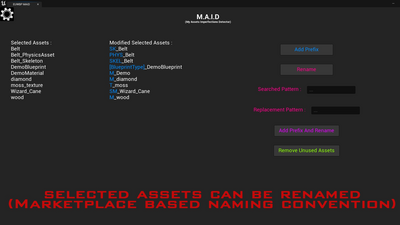 M.A.I.D (Assets/project cleaner and renamer) 