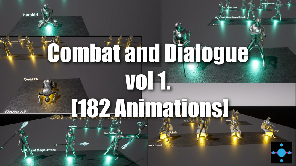 Combat and Dialogue vol 1. [182 Animations] 