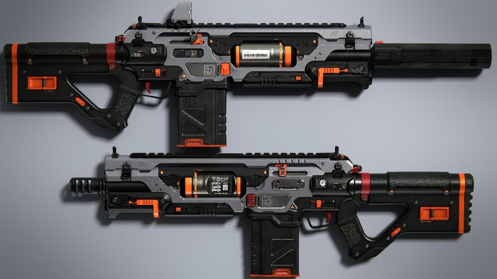 Sci-Fi Assault Rifle 