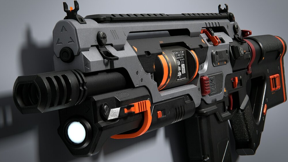 Sci-Fi Assault Rifle 