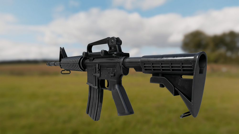 Animated FPS M4A1 Assault Rifle Pack 