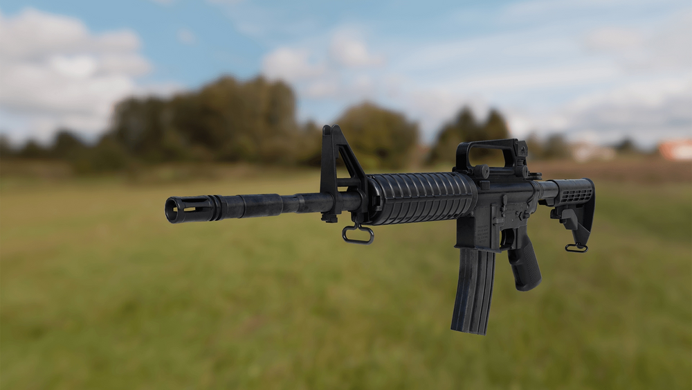 Animated FPS M4A1 Assault Rifle Pack 