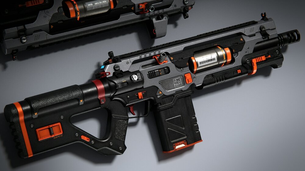 Sci-Fi Assault Rifle 