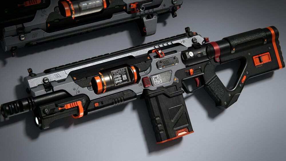 Sci-Fi Assault Rifle 