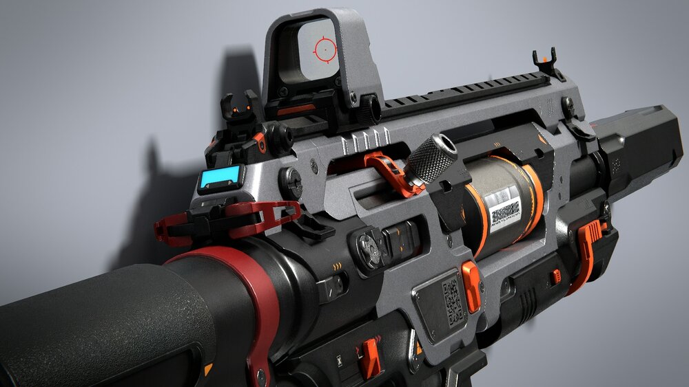 Sci-Fi Assault Rifle 