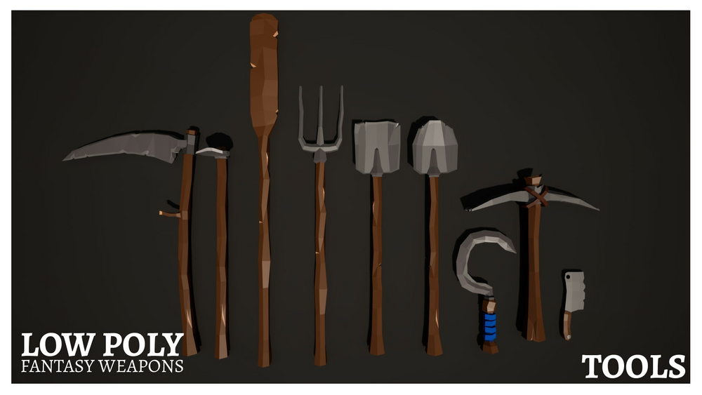 Low Poly Fantasy: Weapons Pack 