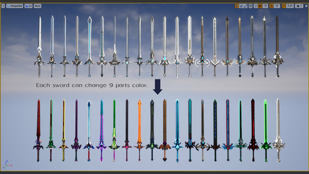 Rune Knight Swords Pack ( 20 Swords ) 